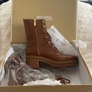 Michael Kors Women's Brown Leather Boots